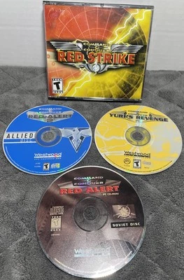 Command & Conquer Red Strike PC Game ROM 3-Disc Set Vintage Video Game - Image 1 of 4