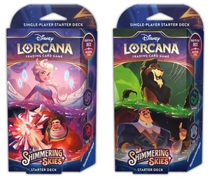 Disney Lorcana Shimmering Skies 2 Starter Decks Set New Sealed - Picture 1 of 1
