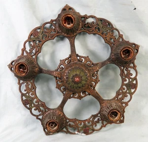 Antique Virden Winthrop Chandelier Ceiling Hanging Light Fixture Art Deco 1930's - Picture 1 of 10