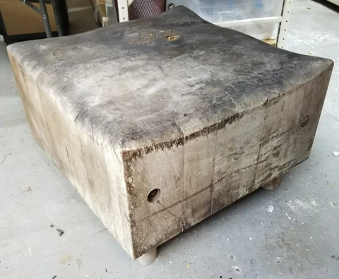 Antique Vintage Supermarket Butcher Block Island Cutting table kitchen 1950's Cover