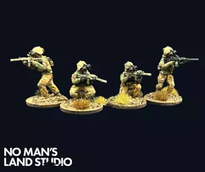 Moderno SAS Fireteam Spectre Operations Imperatrice Minis COMMISSIONE Pro Verniciato 28mm - Foto 1 di 2