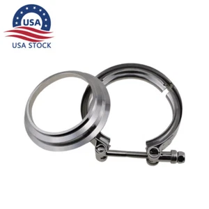 3" Downpipe Flange Clamp For Borg Warner Turbo SX-E S369 S200 S300 4.21'' - Picture 1 of 11