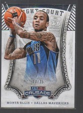 MONTA ELLIS  2013-14 PANINI CRUSADE KNIGHT COURT SILVER CARD #2  /25