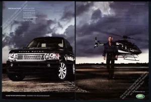 Land Rover Range Rover 2008 supercargador SUV negro foto anuncio impreso vintage - Imagen 1 de 7