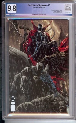 Batman Spawn #1    PGX 9.8  FABOK  VIRGIN  VARIANT - Image 1 of 3