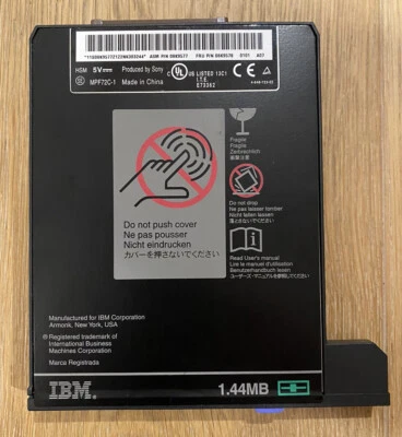 IBM ThinkPad 1.44 MB Floppy Drive MPF72C-1 Sony P/N 08K9577 - Image 1 of 4