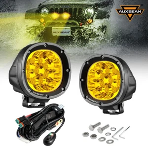 AUXBEAM 2pcs 4" Amber LED Fog Pods Spot Work Light Offroad For Ford Bronco 21-23 - Bild 1 von 12