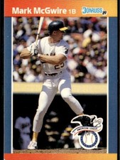 1989 Donruss All-Star - Mark McGwire #1 - Oakland Athletics - Baseball Card