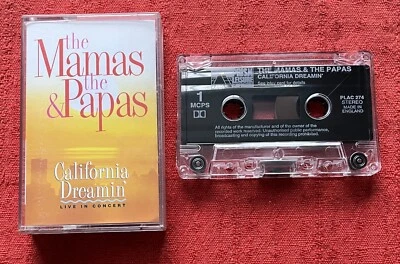 THE MAMAS AND THE PAPAS - CASSETTE TAPE - CALIFORNIA DREAMIN' (LIVE IN CONCERT) - Image 1 of 4