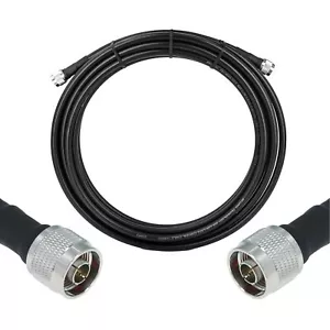 RF N Male to Male Adapter 50Ohm Low Loss KMR400 Coax Cable Assembly for LMR400 - Picture 1 of 66