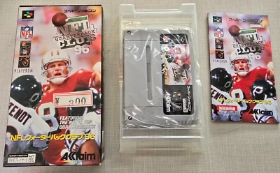 SNES -- NFL Quarterback Club 96 -- Boxed. Super famicom. Japan Game US SELLER - Image 1 of 3