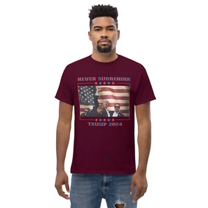 Never Surrender Trump 2024 Unisex classic tee - Picture 1 of 14