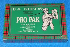 Productos de cuidado de golf vintage F A Seeds Pro Pak nuevos en caja - Imagen 1 de 2
