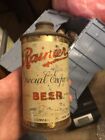 LOW PROFILE CONE TOP RANIER SPECIAL EXPORT BEER CAN . 1937. ca indoor can 