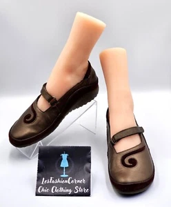 NWOB NAOT Women's Bronze Brown Leather Matai Mary Jane Shoes Size 7.5 (38) 2391 - Picture 1 of 14