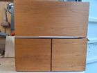 Beaver and Tapley 33 Teak Wall Cabinets, Brackets, Cocktail Mint Condition