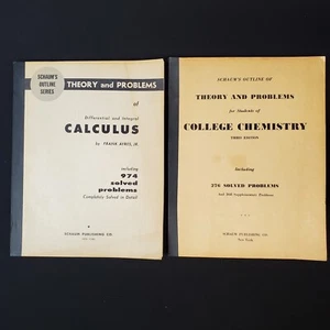 Schaums Theory & Problems of Differential & Integral Calculus & College Chemist - Bild 1 von 13