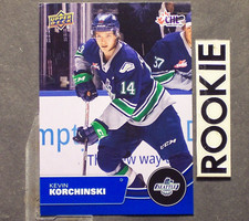 KEVIN KORCHINSKI 2021/22 Upper Deck CHL BLUE #190 (c ROOKIE Chicago Blackhawks