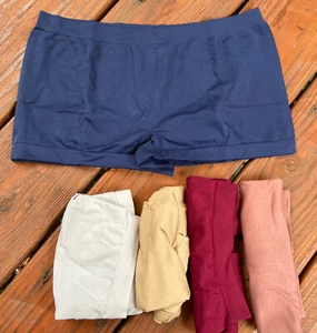UNBRANDED Women's Boy Short Nylon Blend Underwear Lot of 5 Large NEW - Picture 1 of 3