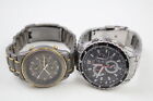 Mens Citizen Eco Drive Chronograph Wristwatches Solar Powered Untested x 2