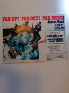 007 On Her Majesty's Service George Lazenby as James Bond 5" x 7" Postcard  - Bild 1 von 15