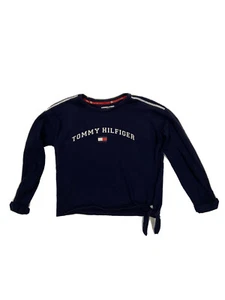 Tommy Hilfiger Sport Sweatshirt Sweater Blue Girl Teen Size XS EUC Cute - Picture 1 of 6