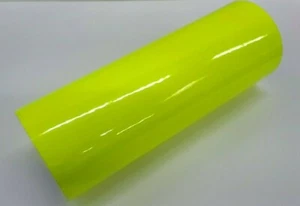 Gloss NEON Yellow Vinyl Vehicle Auto Car Wrap Film Sticker Decal Sheet Roll - Picture 1 of 3