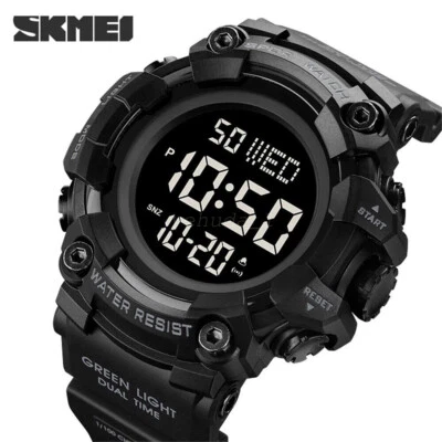 SALE HOT SKMEI Sport Watches Outdoor Digital Watch LED Alarm Stopwatch Boy Watch - image 1 of 4