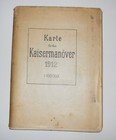 Landkarte Kaisermanöver 1912 Militär Vintage (H6