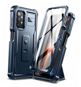 for Samsung Galaxy A32 5G Case, [Built in Screen Protector and Navy Blue - Picture 1 of 7