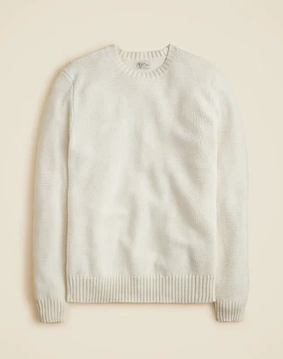 ¡OFERTA! Suéter de cuello redondo de algodón con punto de cesta Jcrew para hombre - 100% AUTÉNTICO - Nuevo Foto 1 de 4
