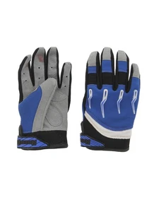 Race-Driven ATV MX Off Road Silicone Fingertip Riding Gloves Blue - Picture 1 of 5