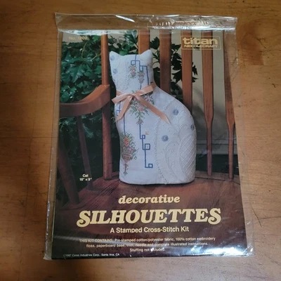 Kit de siluetas de punto de cruz estampado Titan Needlecraft "Gato" NUEVO SELLADO Foto 1 de 3