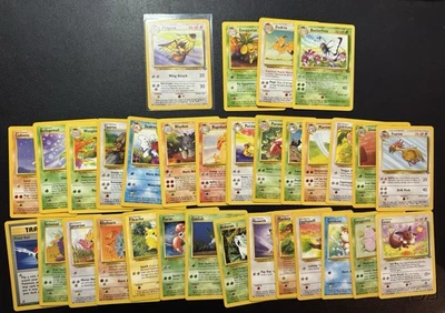 Vintage WOTC Pokemon Card 1999 Jungle Complete Non Holo Uncommon Lot x33 LP-MP - Image 1 of 2