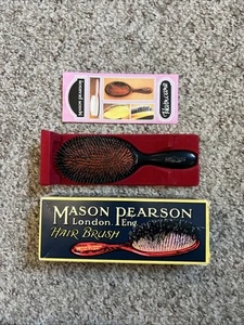 Cepillo de pelo Mason Pearson popular BN1 MARFIL cerdas y nailon tamaño grande USADO - Imagen 1 de 12