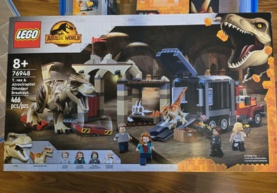 LEGO Jurassic World: T. rex & Atrociraptor Dinosaur Breakout 76948-New Sealed - Image 1 of 4