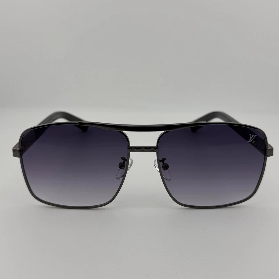 Gafas de sol Louis Vuitton Pilot Attitude Z0259U lentes metálicas/grises usadas auténticas Foto 1 de 4