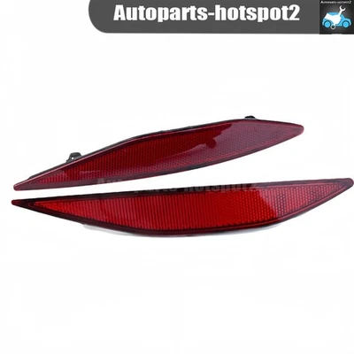 Dark Red Lens Rear Bumper Reflector Lenses Fit For Volkswagen Golf 2017-2015 NEW Foto 1 de 4