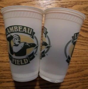 2 2007 Lambeau Field Green Bay Packers 24-Ounce Stadium Beverage Cups - Picture 1 of 1