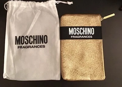 Moschino ароматы косметики сумка/мешочек с чехлом - золото совершенно новый - Изображение 1 из 3