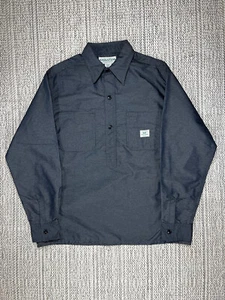 SASSAFRAS Landscapers Shell Shirt, MEN’S MEDIUM, Utility Poly-Denim, Steel Japan - Picture 1 of 7