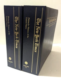 The New York Times Philatelic History of the United States Volume One & Two - Foto 1 di 17