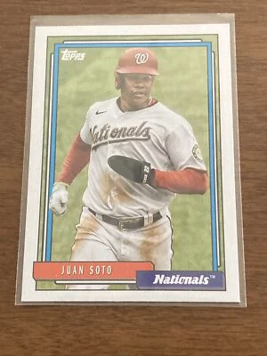 Juan Soto 2021 Topps Update 1992 Redux #T92-49 Washington Nationals - Image 1 of 2
