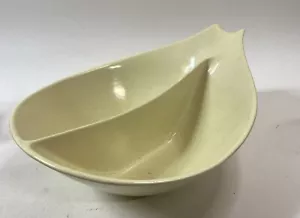 Monterey California Pottery Mid Century Modern Speckled Divided Serving Bowl VTG - Picture 1 of 8