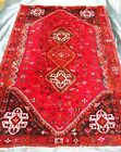 Antique Central Asia Handmade 8ft Wool Rug 245cm x 162cm