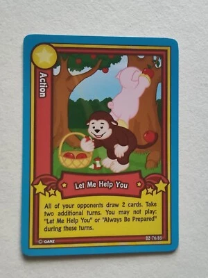 Tarjeta Coleccionable Webkinz Serie 2 Acción Déjame Ayudarte B2-76/85 Foto 1 de 2