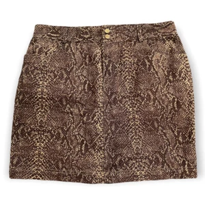 New Chaps Women's Size 16 Snakeskin Pattern Denim Pencil Skirt MSRP $56 (A1) - Picture 1 of 7