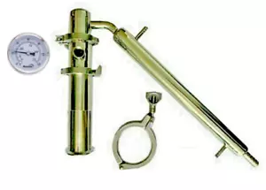 2" x 12" Stainless Tri-Clamp Moonshine Reflux Still Distilling Column fit on Keg - Picture 1 of 6