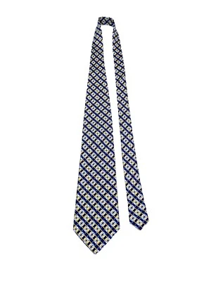 Corbata Harrods Para Hombre 100% Seda Azul Amarillo Caballo Zapato Diseño Inglaterra Londres De Colección Foto 1 de 4