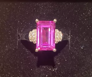 Sapphire Ring S925 Sz 7 & 8 - Picture 1 of 6